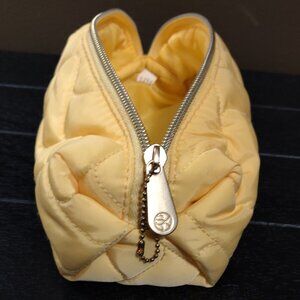 Sonia Kashuk Yellow Quilted Makeup Bag NWOT
